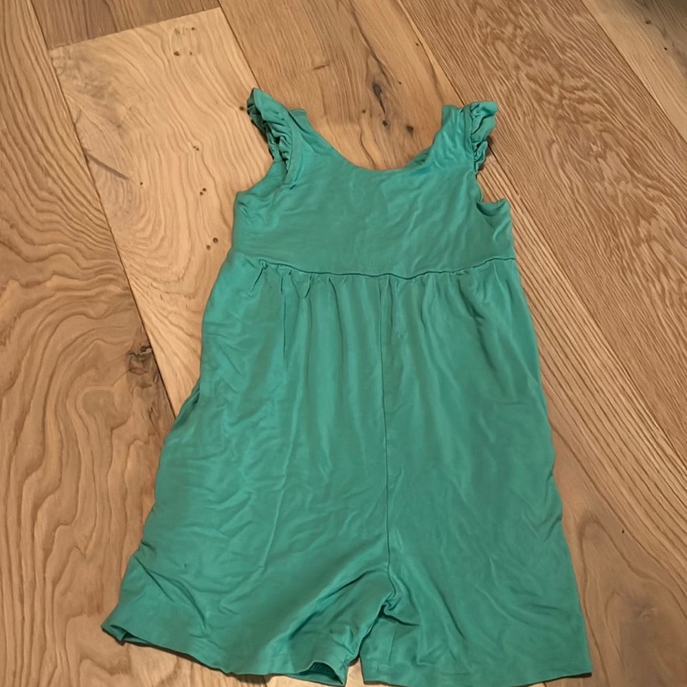 Remie Girl tank shorts romper